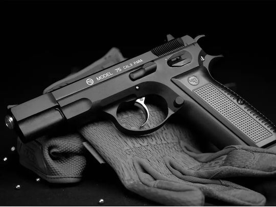 Asg Въздушен пистолет CO2 Cz75 Блоубек Метален 4.5mm