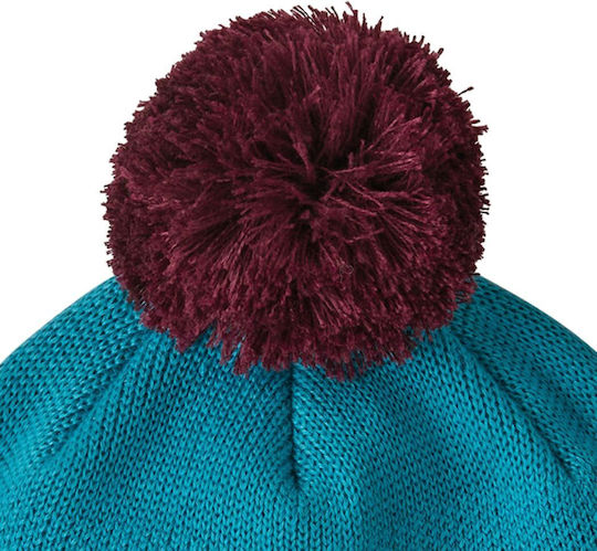 Powder Town Pom Pom Beanie Unisex Knitted Beanie Petrol