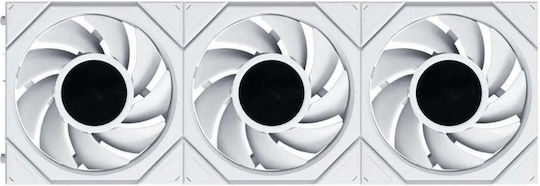 UNI Case Fan 120mm (1900rpm / 66cfm) With White Lighting 3pcs White