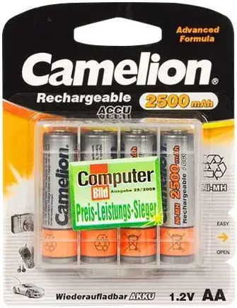 Camelion Επαναφορτιζόμενες Μπαταρίες AA Ni-MH 2500mAh 1.2V 4τμχ
