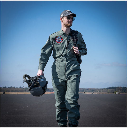 Salopetă de Pilot în Stil Militar Verde OD Fostex Garments Pilot Suit Coverall