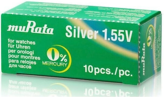 Murata Baterii pentru ceasuri Silver Oxide SR41 1.55V 10 bucăți
