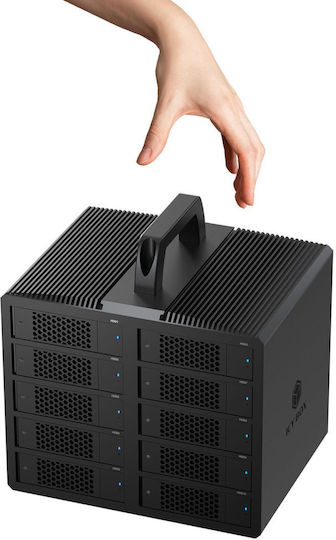 Icy Box External Θήκη για Σκληρό Δίσκο SATA III με σύνδεση Serial Type-C