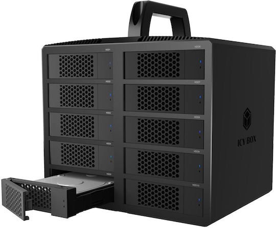 Icy Box External Θήκη για Σκληρό Δίσκο SATA III με σύνδεση Serial Type-C