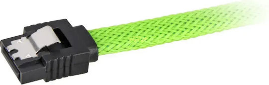 Sharkoon 7 Pini SATA III - Cablu 7 Pini SATA III Unghiular (90°) 0.6m Verde