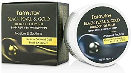Farmstay Black Pearl & Gold Hydrogel Eye Patch Hydrogel Eye Patches Black Pearl Gold 60 Pcs