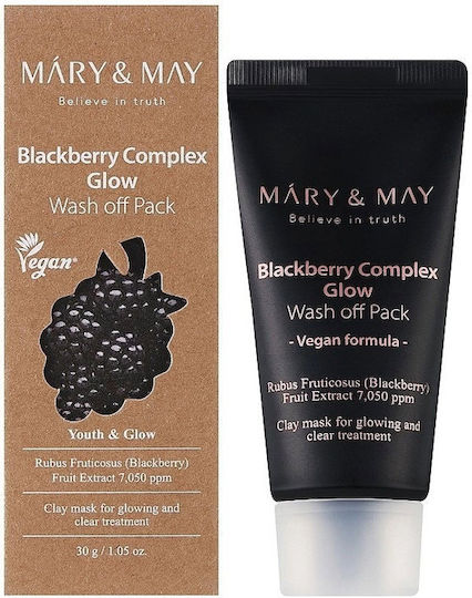 Mary & May Blackberry Complex Glow Wash Off Gesichts- & Augenmaske 30gr