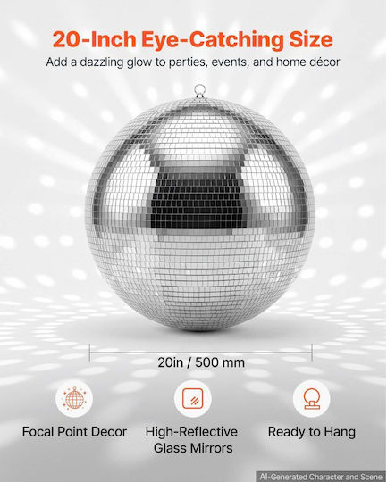 Vevor Glob Disco Oglindă