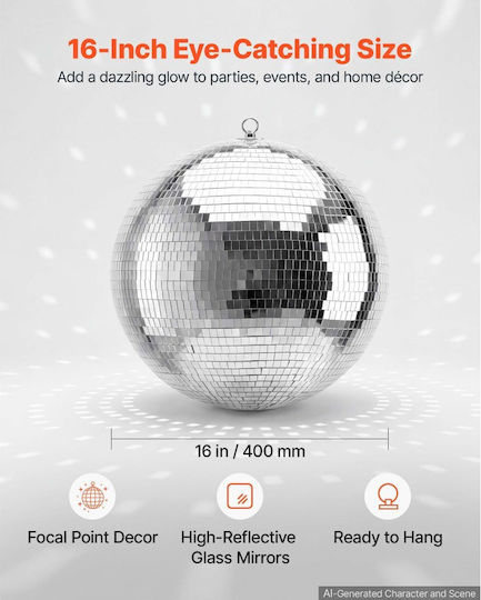 Vevor Glob disco cu oglindă