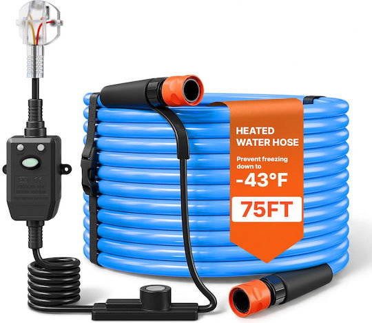 Vevor Heated Water Hose for RV 22.8 M 12.7 Mm GFCI Thermostat Gmjrrggmjrrg6ovtl001v2
