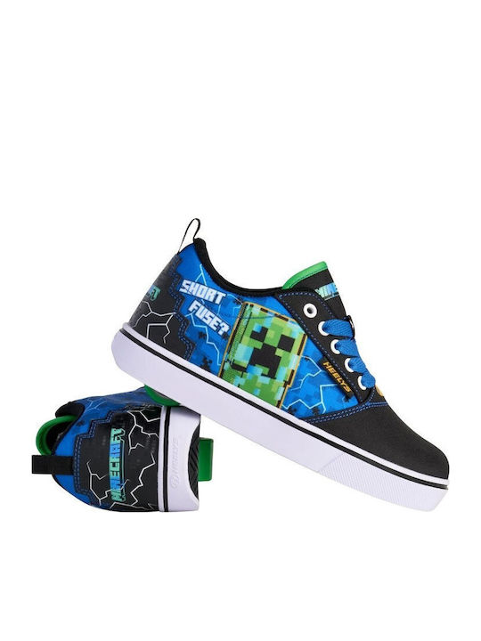 Kinder-Sneaker mit Rollen Schwarz