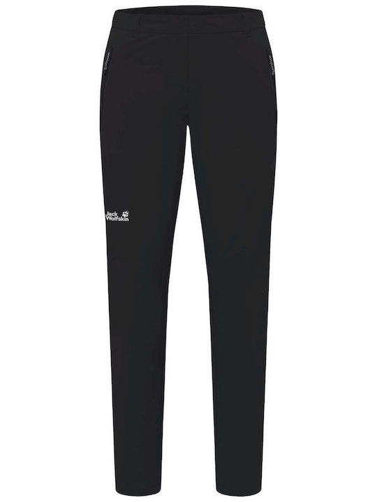 Jack Wolfskin Pantaloni Lungi de Drumeție pentru Femei Negri