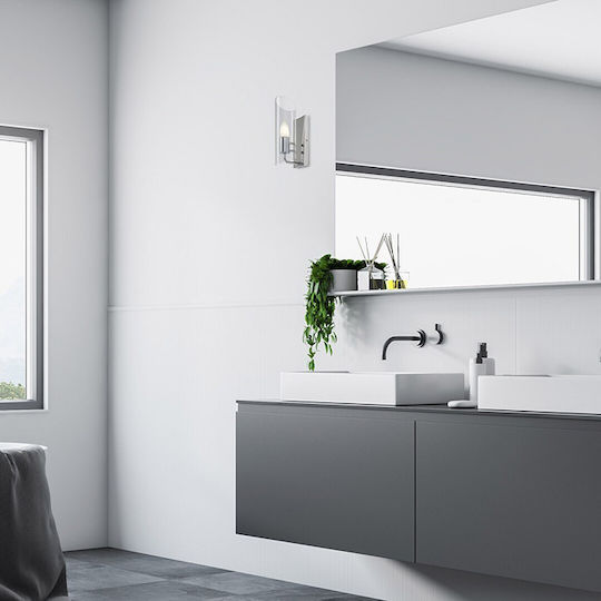 Rabalux Modern Lamp Bathroom with Socket E14 Silver 12cm