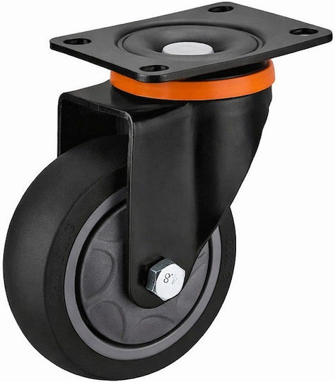 Chamsong Wheels 07336 Roată Rotativă Din Cauciuc 75mm