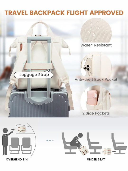 Damenhandtaschen-Set Handtasche/Rucksack Beige