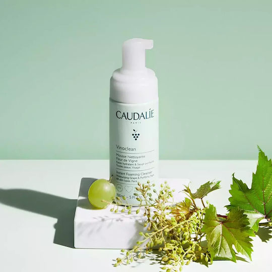 Caudalie Vinoclean Αφρός Καθαρισμού Προσώπου με Ενυδατική & Λάμψη δράση 2x150ml