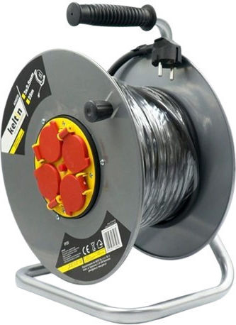 Extension Reel Cord 3 x 1.5mm²/25m Black