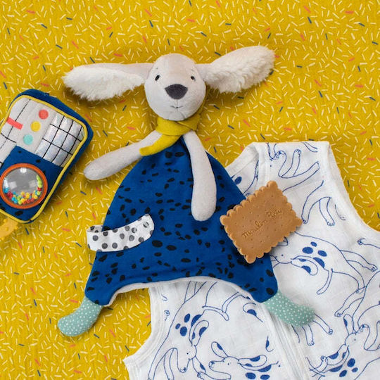 Moulin Roty Baby-Schmusetuch Hündchen Pilou Blau