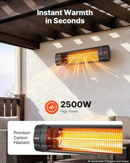 Heater Electric Infrared Heater With Power 2.5kW