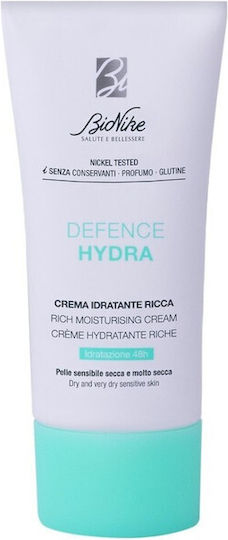 Defence Rich 48h Moisturizing & Restoring Face Cream with Hyaluronic Acid & Ceramides 50ml