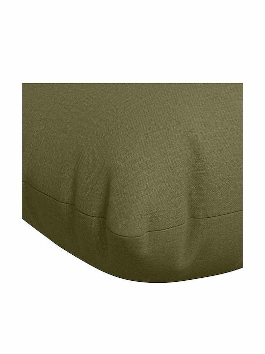 Gartenbank aus Holz mit Kissen 130 × 50 cm