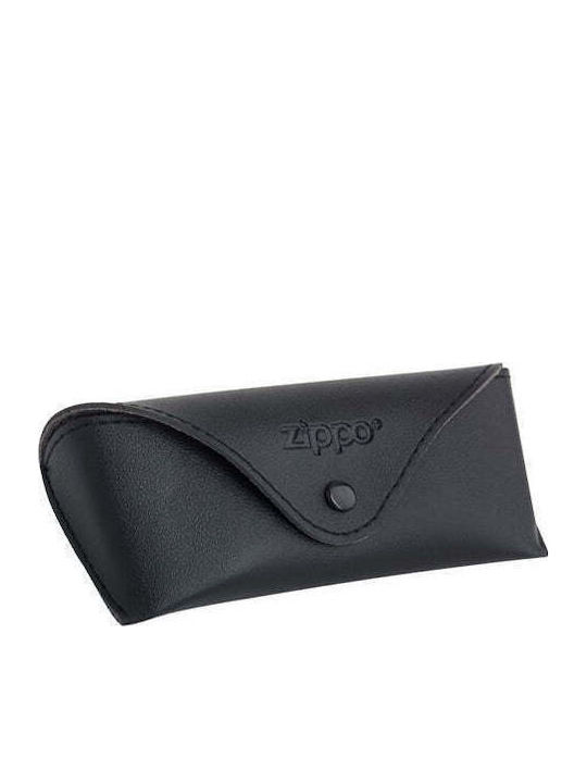 Zippo Unisex Sonnenbrille mit Silber Metall Gestell und Hellblau Linse