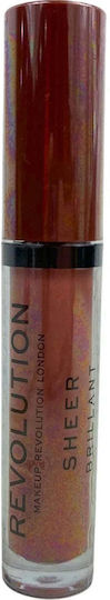 Revolution Beauty Sheer Brillant Lip Gloss Brunch 3.5ml