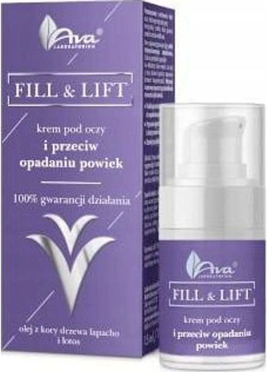 Ava Laboratorium Fill & Lift Κρέμα Ματιών για Αντιγήρανση & Σύσφιξη 15ml