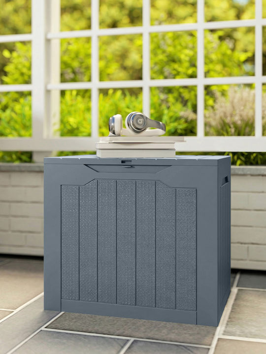 Outsunny Grey Polypropylene Outdoor Storage Box L56xW41xH50cm
