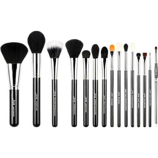 Jessup Beauty Επαγγελματικό Σετ με Πινέλα Μακιγιάζ για Foundation από Συνθετική Τρίχα 15τμχ