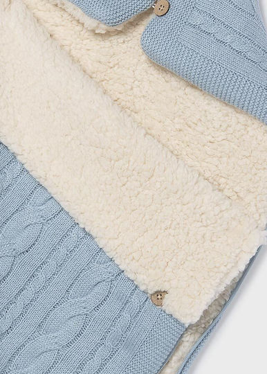 Mayoral Winter Sleeping Bag Wearable Blanket Light Blue with Hood
