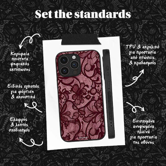 Sonique Diva Series Case for Motorola Edge 60 Neo 5G Burgundy Lace