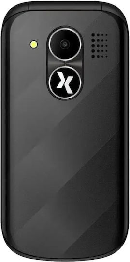 MaxCom MM815 Dual SIM Κινητό με Μεγάλα Κουμπιά (Ελληνικό Πληκτρολόγιο) Μαύρο
