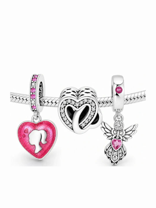 Set de Brățări Charm – Inimi Care Îți Spun Povestea