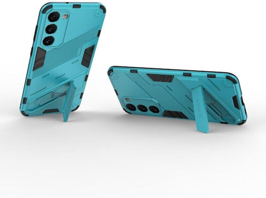 Punk Armor Твърд Калъф със Стойка Небесносин Samsung Galaxy S23 Plus 5G