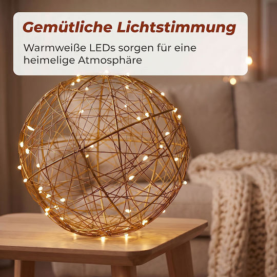 Relaxdays Corp de Iluminat Decorativ LED Alb Cald