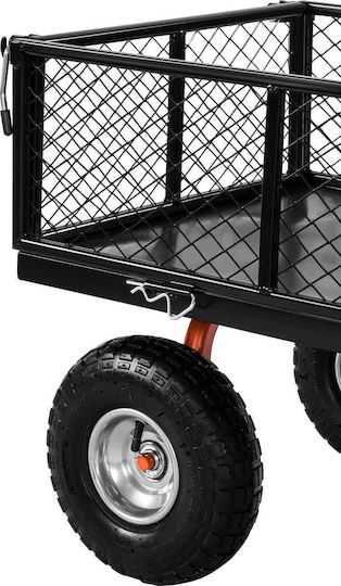 Kraft & Dele Cărucior de Transport pentru Încărcături de până la 400 kg, de Culoare Neagră