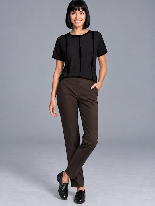 Top Crop de Damă Negru