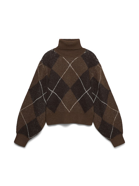 Vero Moda Πουλόβερ Cocoa Brown