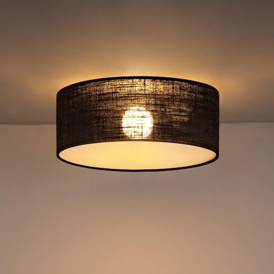 Lampa Plafonieră de Tavan 32 cm Neagră