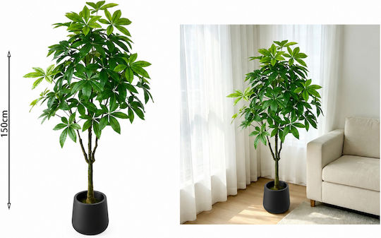 Изкуствено растение в саксия Бенджамин Green 150см Marhome