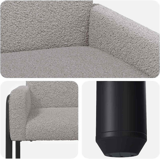 Relax-Sessel Hellgrau 62x58x73cm Relax-Sessel Hellgrau 62x58x73cm