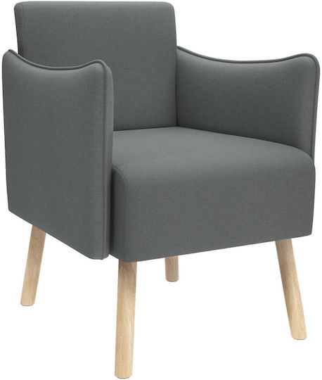 Dunkelgrauer Relaxsessel 60x65x76 cm