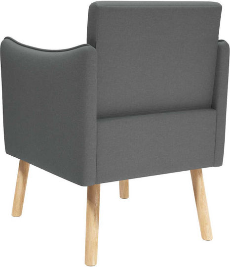 Dunkelgrauer Relaxsessel 60x65x76 cm