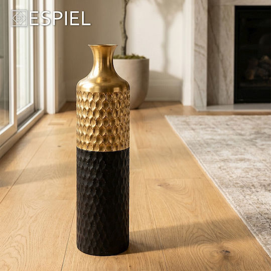 Trends Metallic Black Floor Vase Ø16.5xH61cm Trends Metallic Black Floor Vase Ø16.5xH61cm