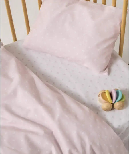 Kentia Mary Pink Cotton Baby Cradle Sheet Set 70x120cm 2 Pieces