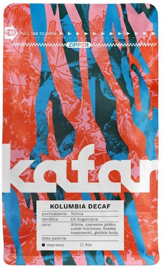 Kafar Καφές Espresso Decaffeine Arabica Colombia σε Κόκκους 250gr