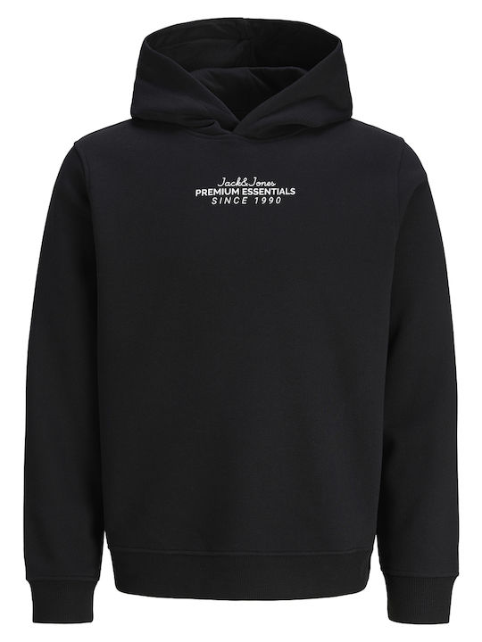 Jack & Jones Jprblaloki Φούτερ Black με Κουκούλα