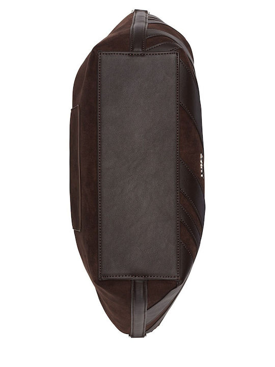 Paula Fabric Women's Tote Bag Suede Brown Suede