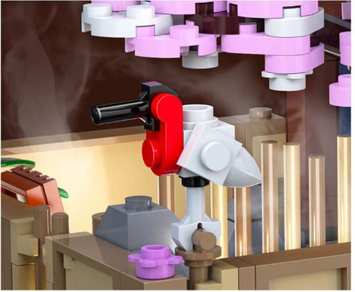 CaDA Bricks Cuburi de construit Japanese Bathroom pentru 14+ ani 1249 de piese